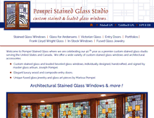 Tablet Screenshot of pompeiglass.com